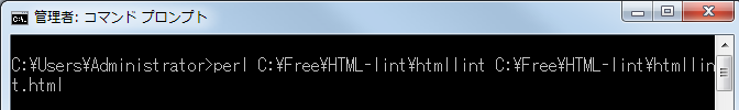 [HTML-lint exec]